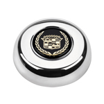 Part 5633 Cadillac Gold Crest Chrome Horn Button