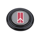 Part 5654 Oldsmobile Red/Gray Horn Button