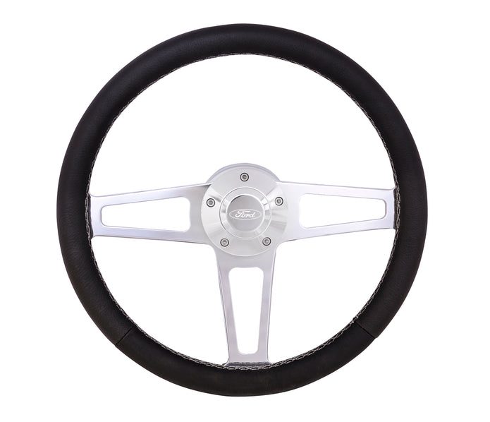 #1912 Billet T Series Polished Wheel Ford Logo & Install Kit