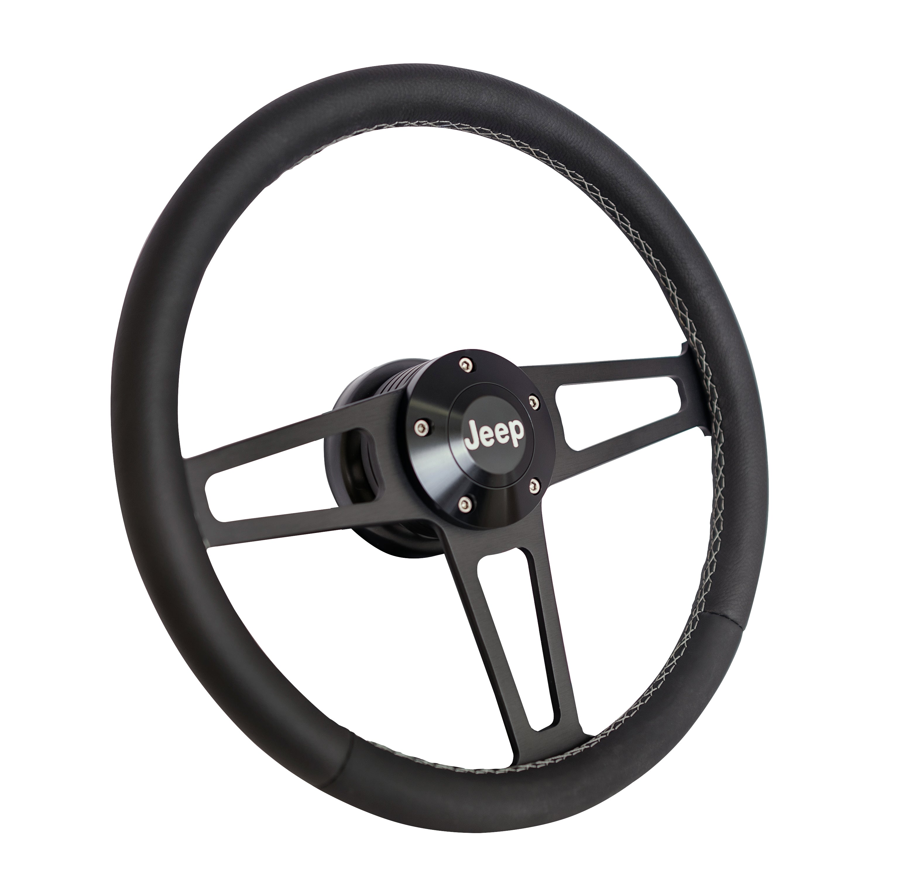 Billet T Series Black Wheel Jeep Logo & Install Kit