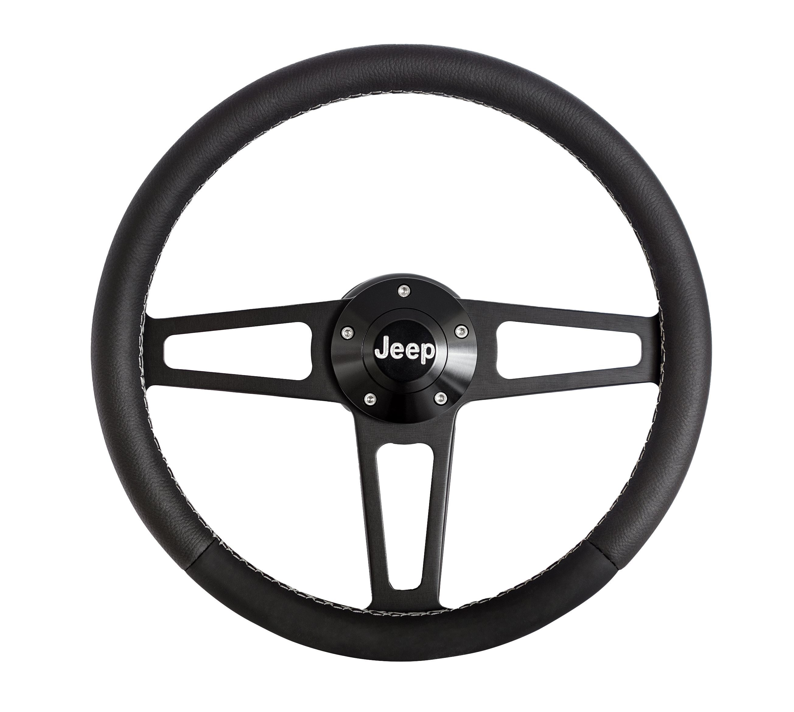 Billet T Series Black Wheel Jeep Logo & Install Kit