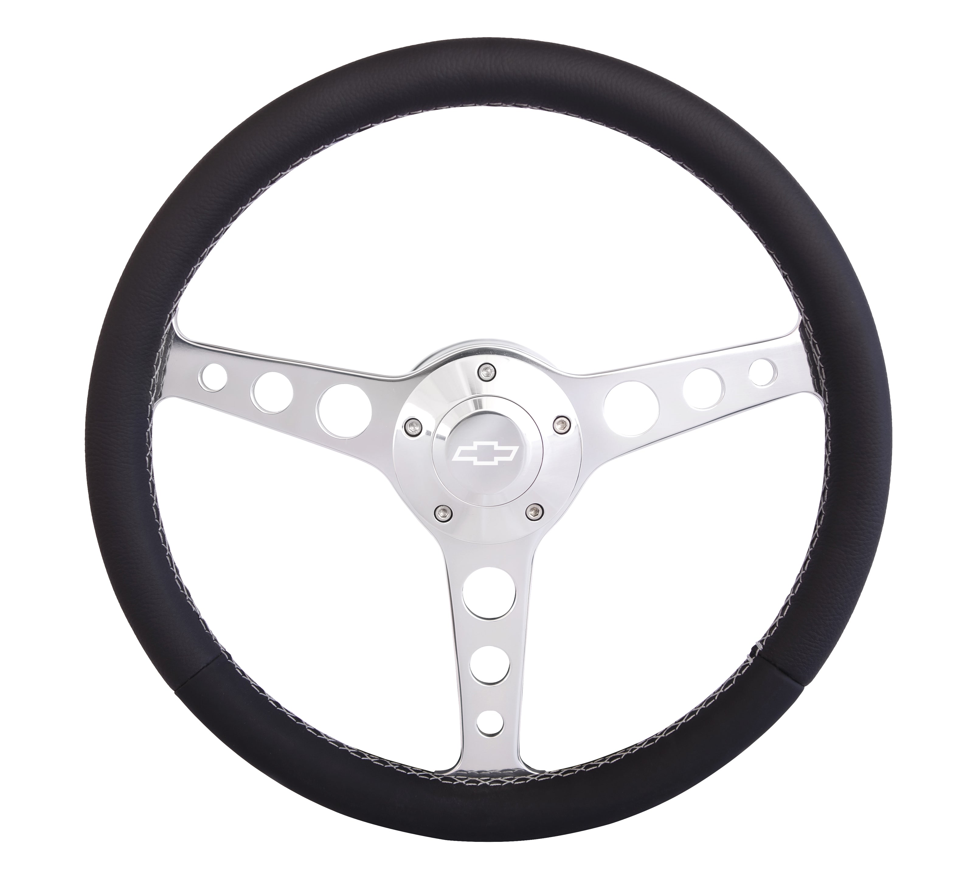 #1921 Billet Classic Series Polished Wheel Chev Logo & Install Kit