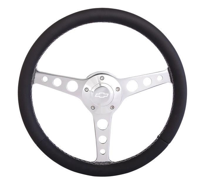 #1921 Billet Classic Series Polished Wheel Chev Logo & Install Kit