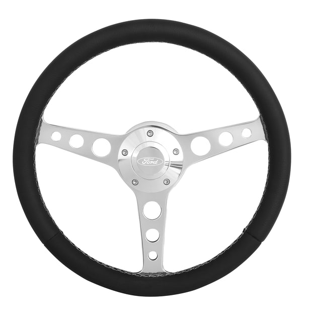 #1922 Billet Classic Series Polished Wheel Ford & Install Kit