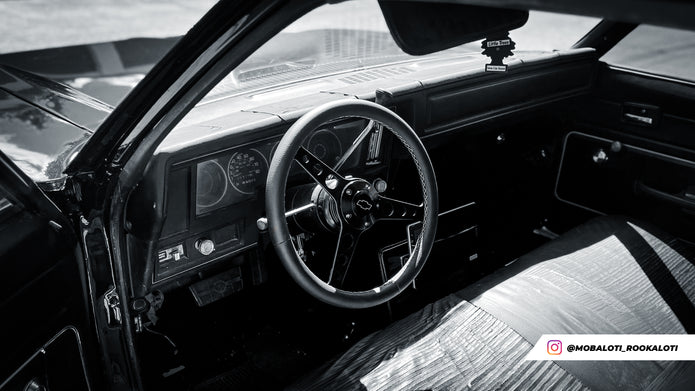 #1926 Billet Classic Series Black Wheel Chev Logo & Install Kit