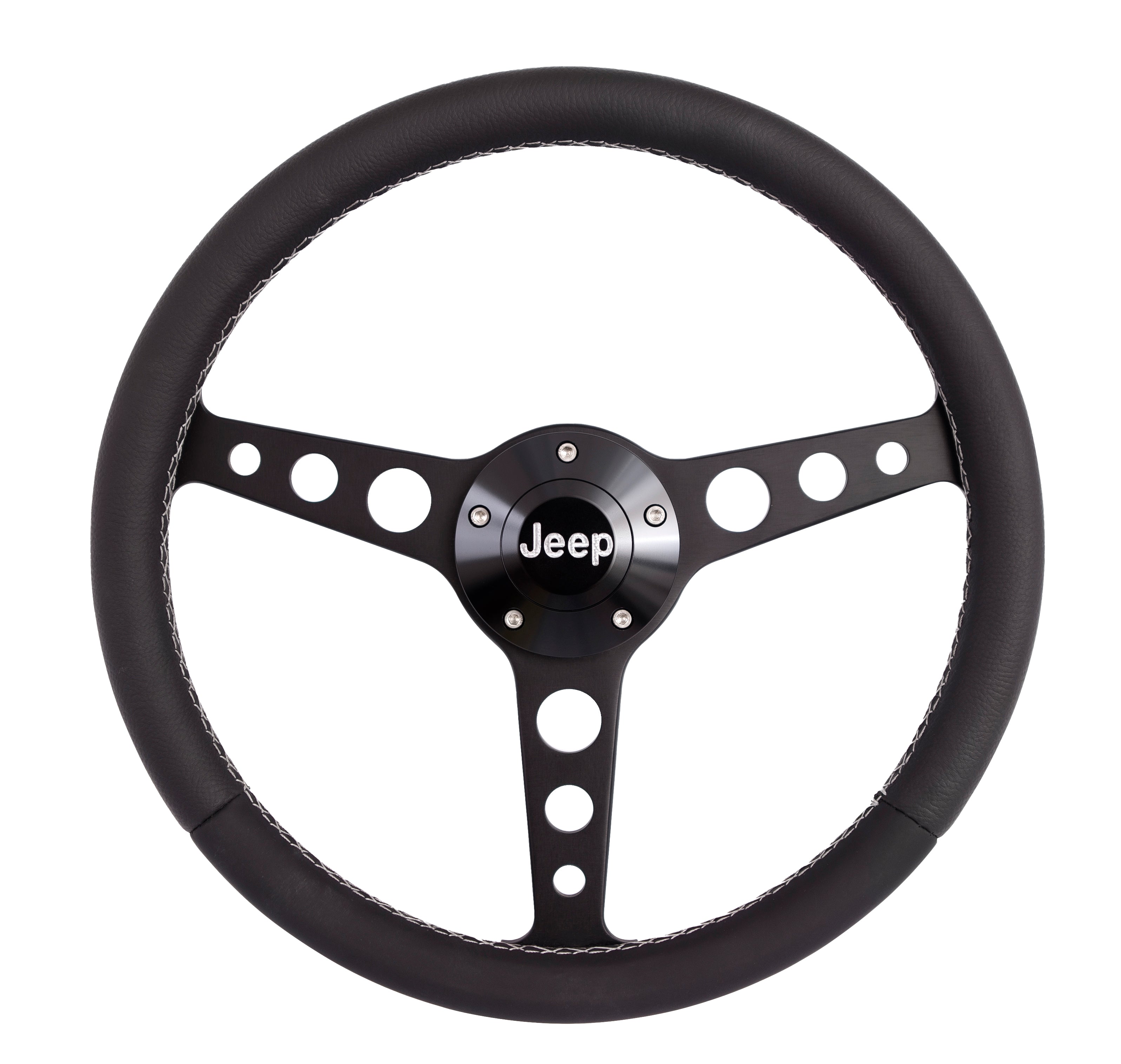Billet Classic Series Black Wheel Jeep Logo & Install Kit