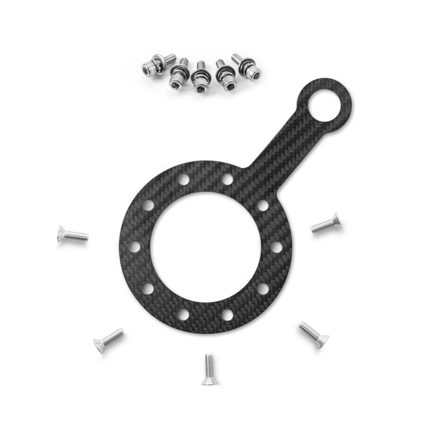 #261	Carbon Fiber 1 Hole Switch Plate  for Steering Wheel