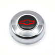 #5640	Chromed Horn Button - Chevy Bow Tie (Blk/Red)