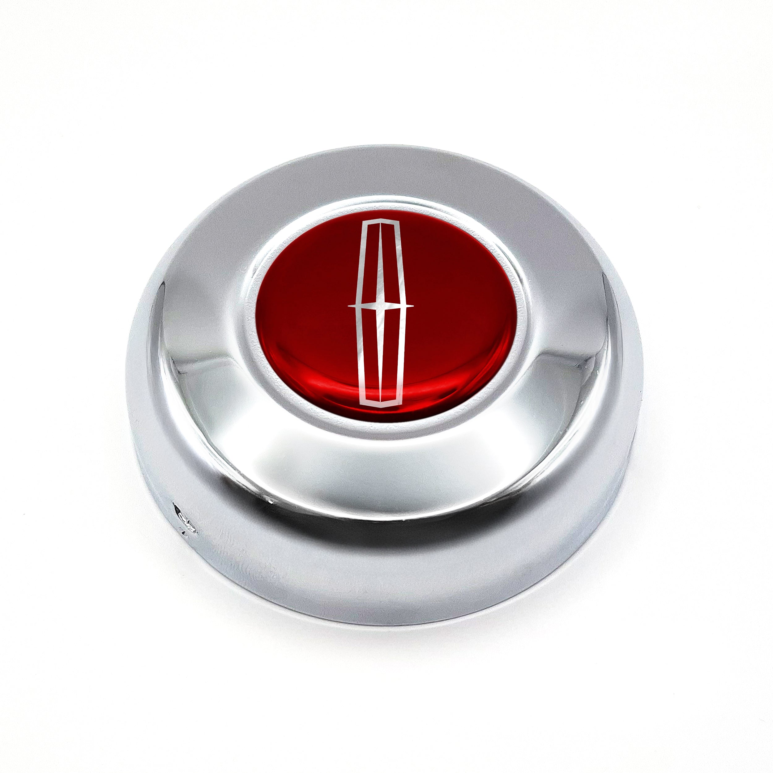 #5686	Chromed Horn Button - Lincoln