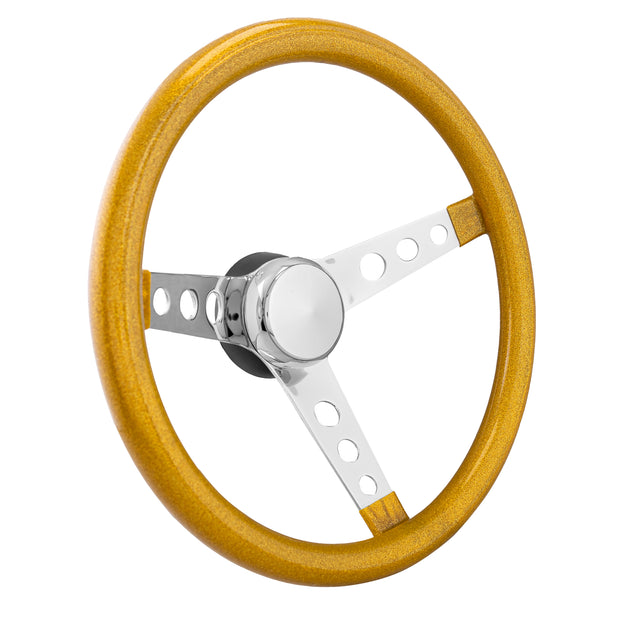 #8447	Classic 13.5 " Metal Flake Gold
