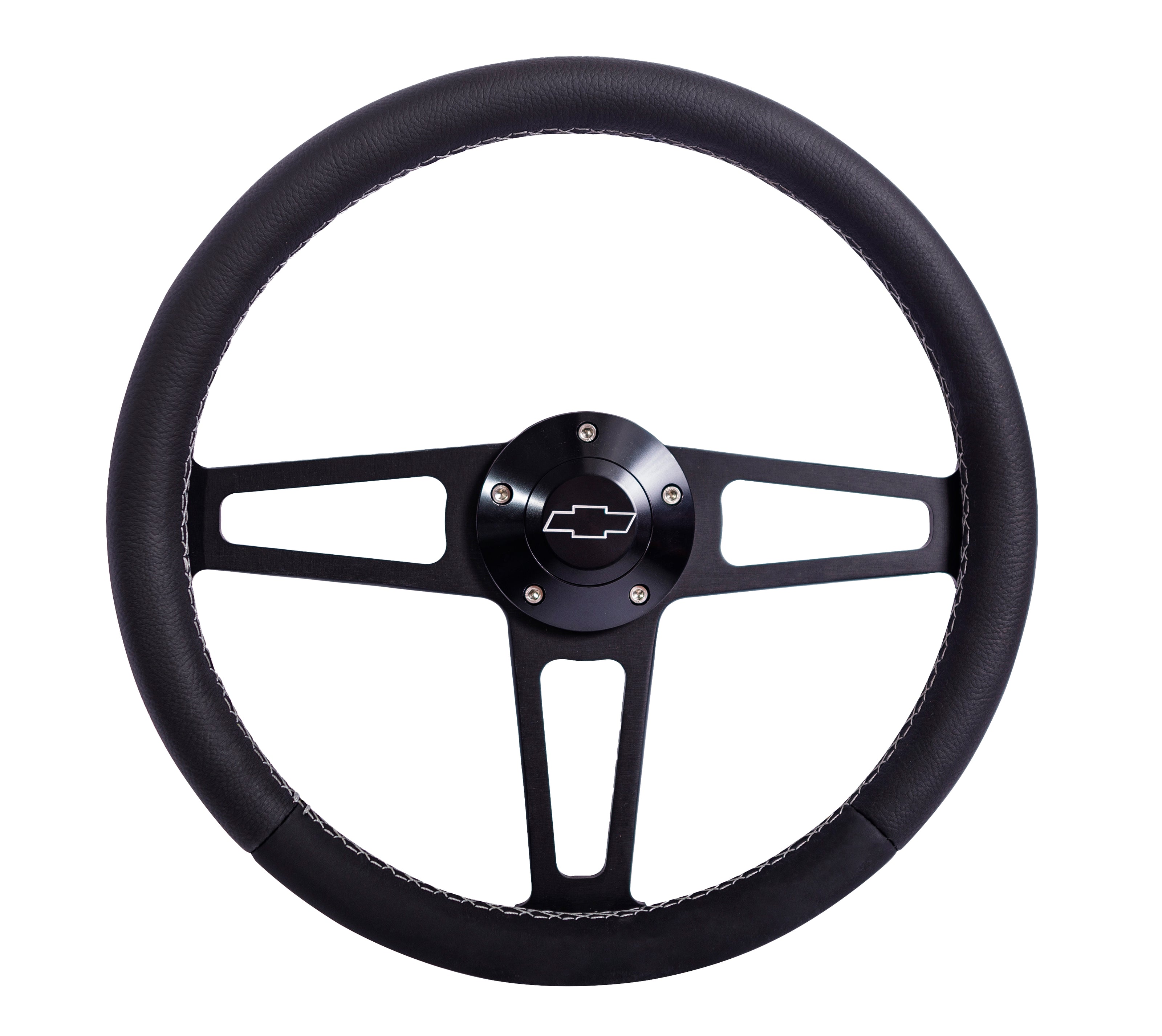 Billet T Series Black Wheel CHEV Logo & Install Kit