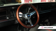 #1174	Collectors Black Line in Mahogany Grip, Polished Spoke