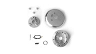 #1921-1	Billet Classic Series Black Wheel Chev Logo & Install Kit