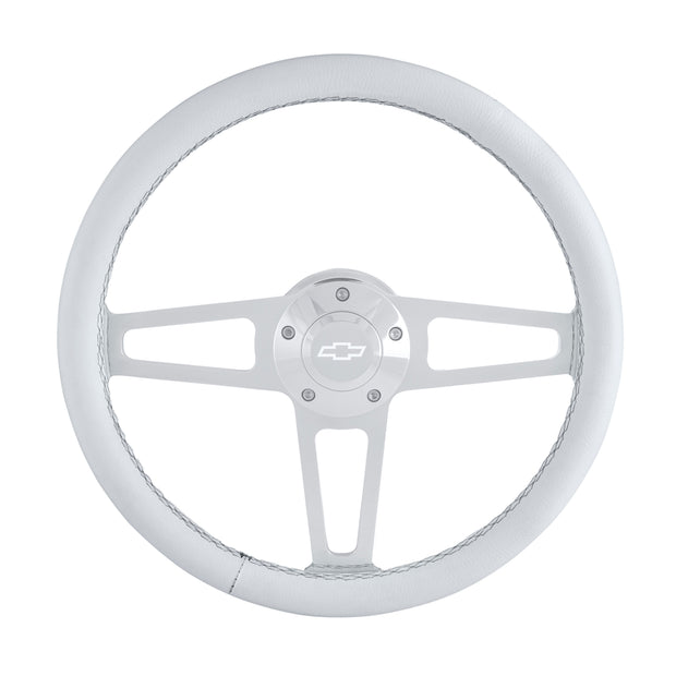 #1911-W Billet T Series Polished Wheel CHEV Logo & Install Kit
