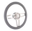 #1911-G Billet T Series Polished Wheel Chevrolet Logo & Install Kit