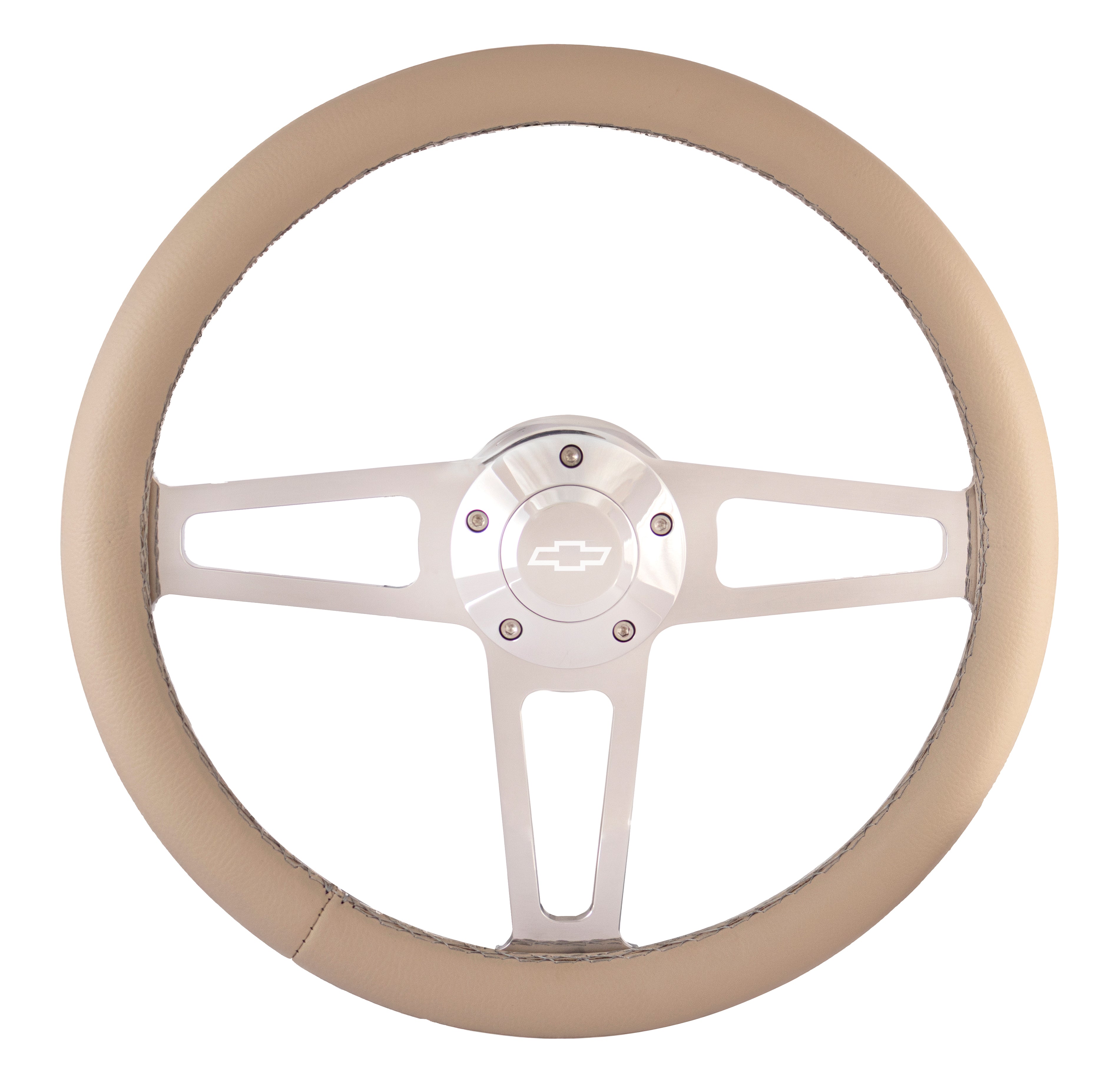 1911-T Billet T Series Polished Wheel CHEV Logo & Install Kit
