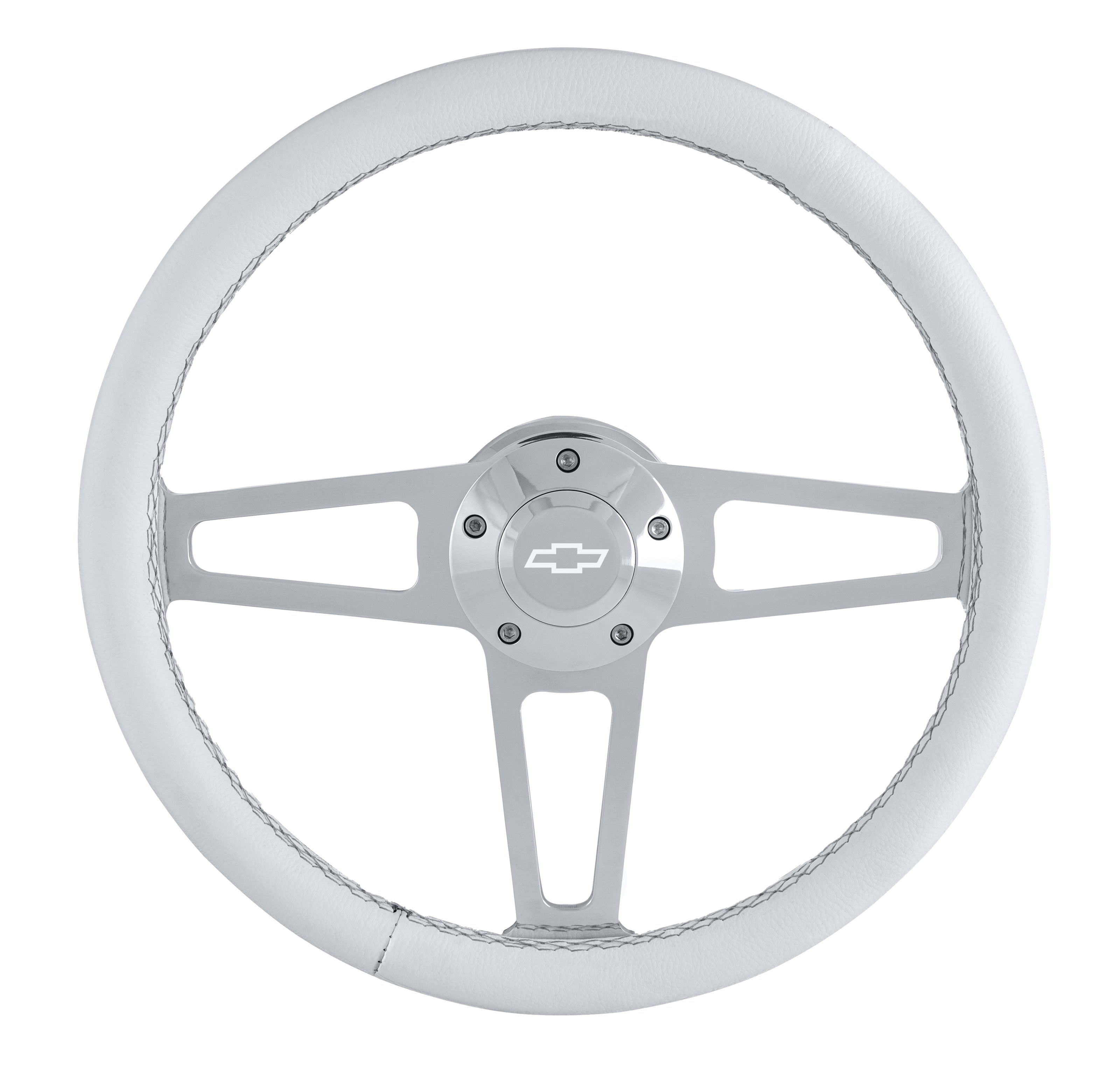 #1911-W Billet T Series Polished Wheel CHEV Logo & Install Kit