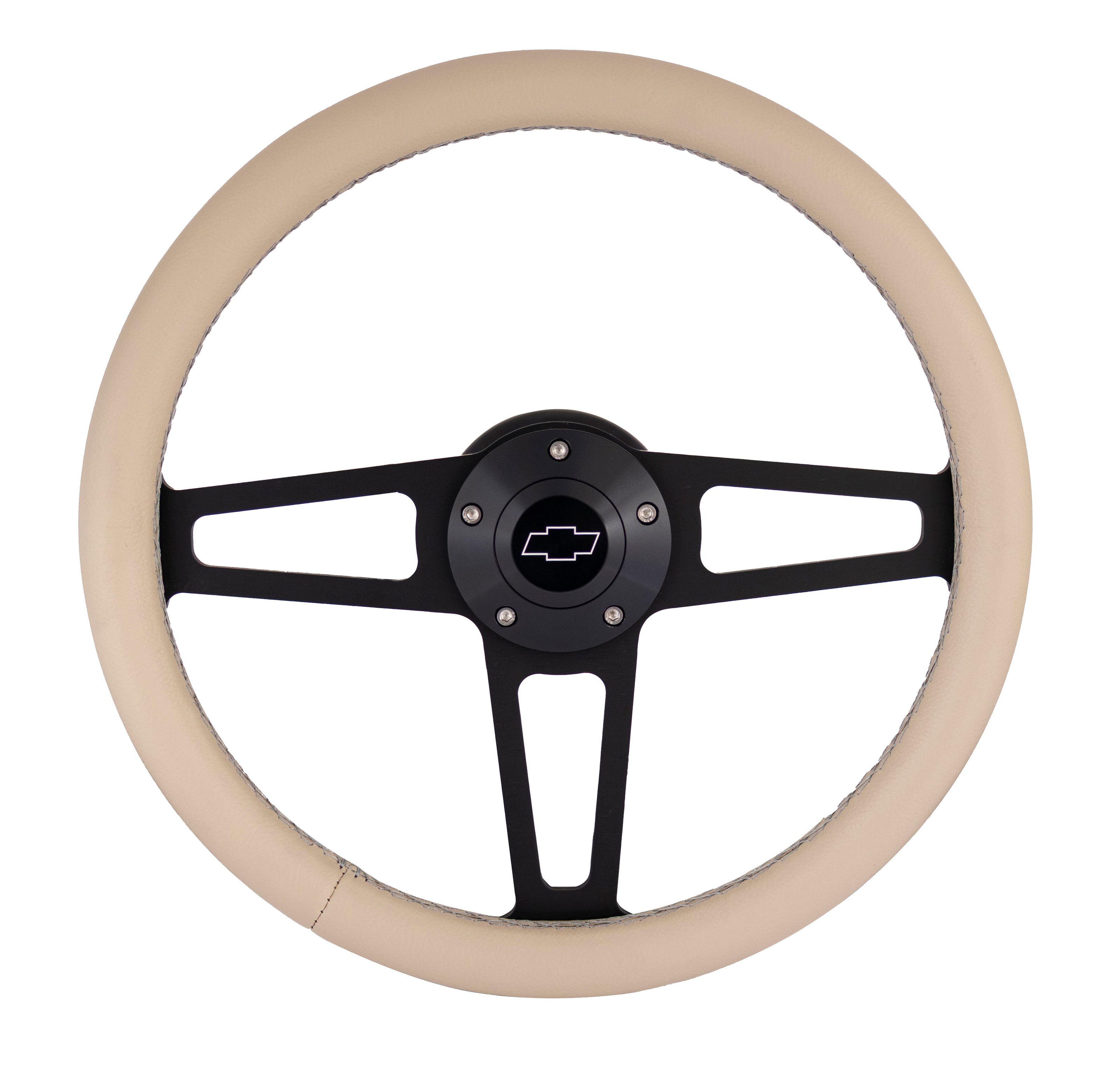 #1916-T Billet T Series Polished Wheel CHEV Logo & Install Kit