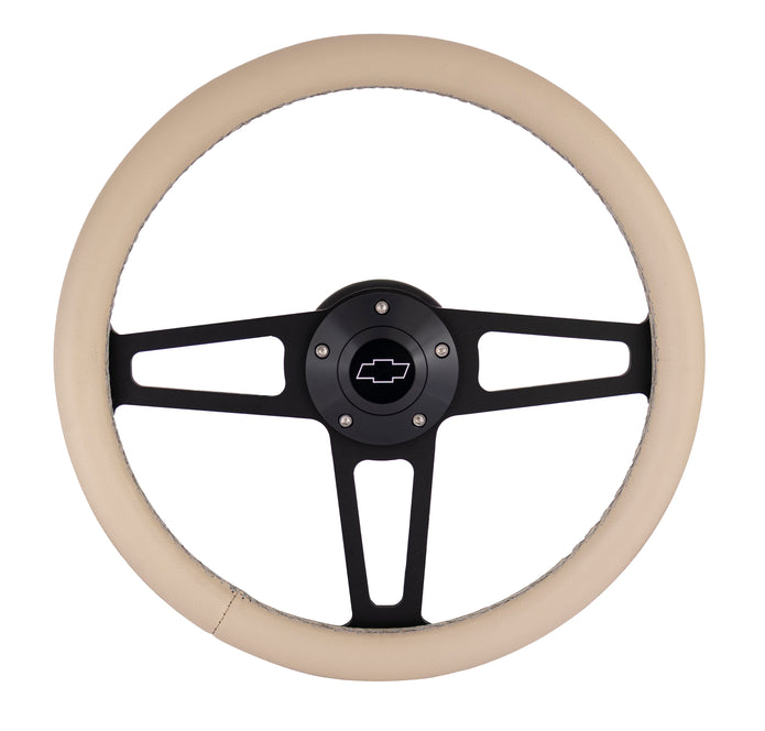 #1916-T Billet T Series Polished Wheel CHEV Logo & Install Kit