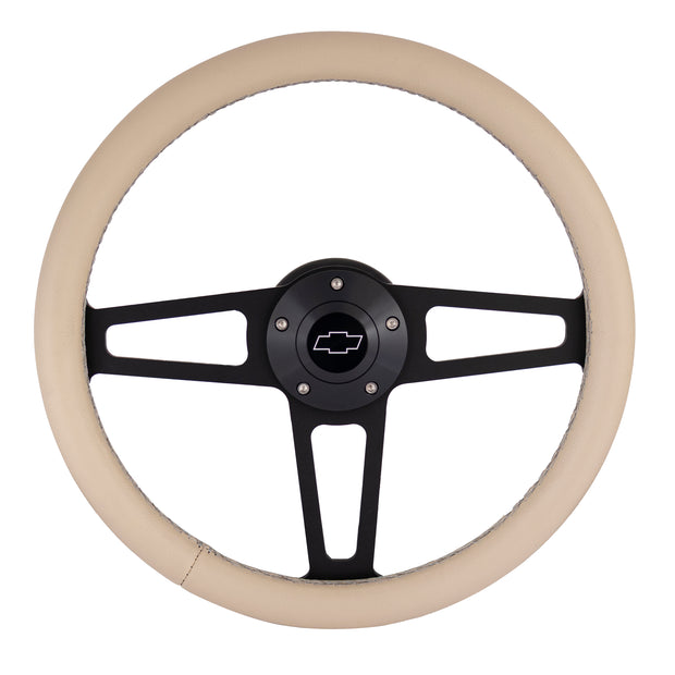 #1916-T Billet T Series Polished Wheel CHEV Logo & Install Kit