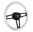 #1916-W Billet T Series Black Wheel CHEV Logo & Install Kit