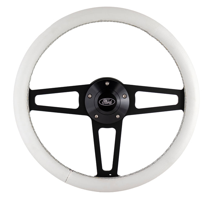 #1918-W Billet T Series Black Wheel Ford Logo & Install Kit