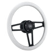 #1918-W Billet T Series Black Wheel Ford Logo & Install Kit