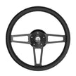 #1951 T Series Billet Black  Leather Steering Wheel With Mopar Logo &  Install Kit