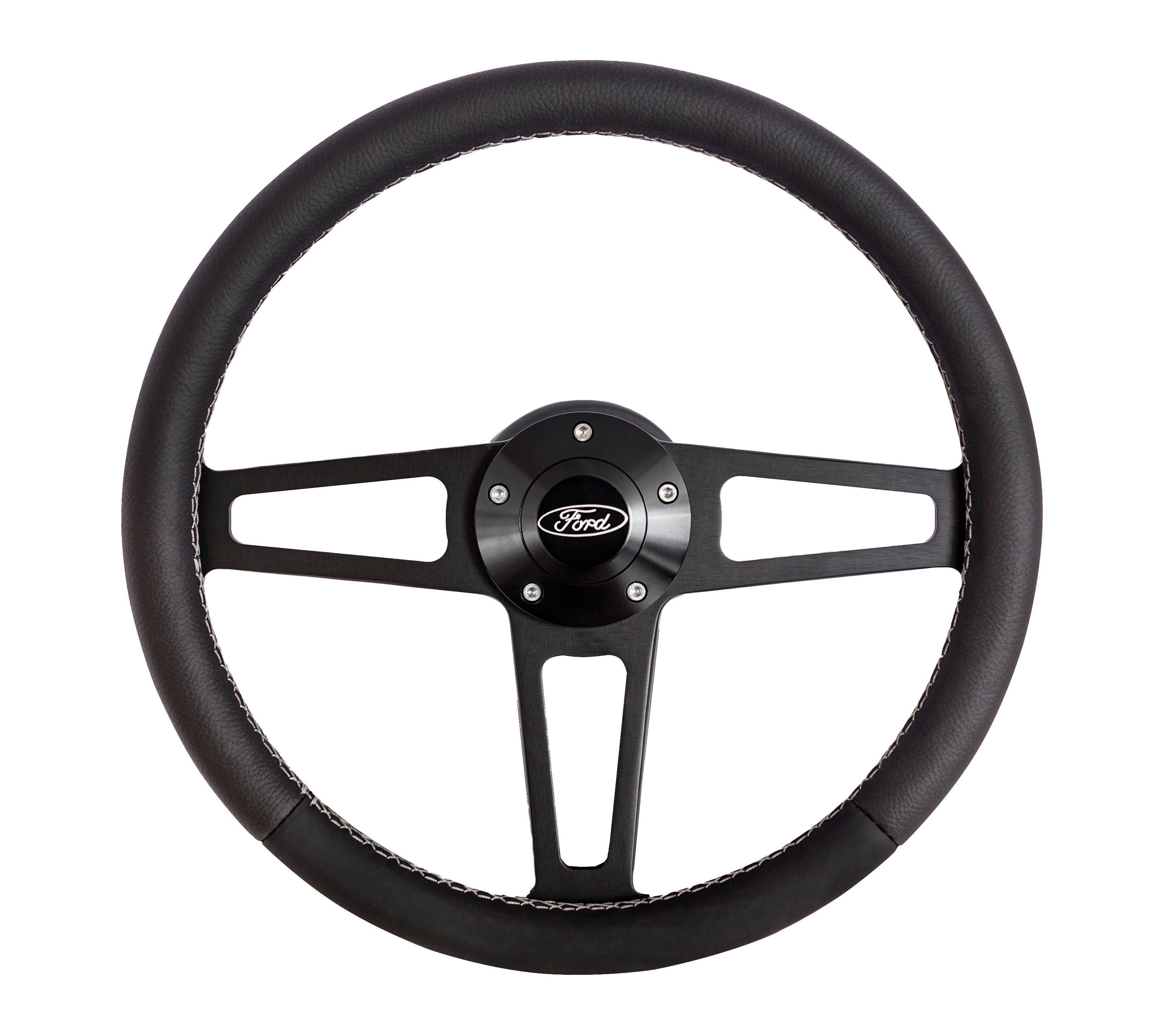 Billet T Series Black Wheel FORD Logo & Install Kit
