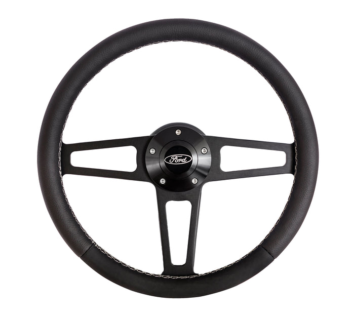 Billet T Series Black Wheel FORD Logo & Install Kit