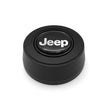 #5924	Aluminum Black Anodized Billet Horn Button with Jeep Emblem.