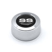 #5937	Aluminum Polished Billet Horn Button with SS Emblem.