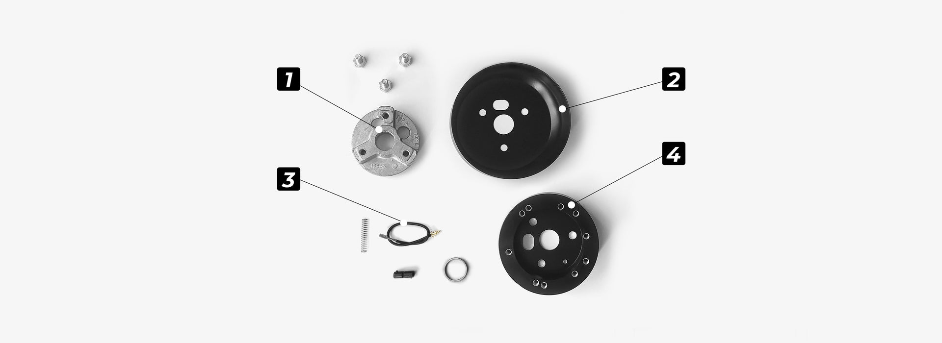 Billet Installation Kit GRANT Steering Wheels